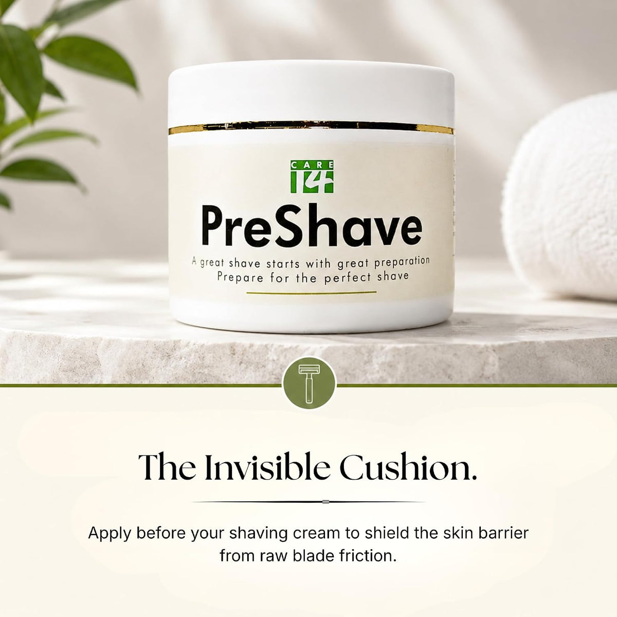 Pre Shave Gel - Softens the Beard - Prevents Razor Burn - Reduces Risk of Cuts & Burns - 100% Natural - No Chemicals - 100g