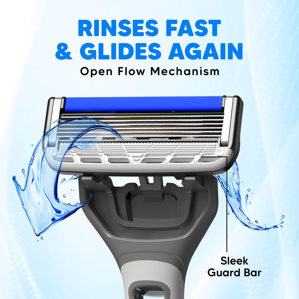 LetsShave Pro 6 Portable Razor for Men (Pack of 2) – World's 1st 6-Blade Travel Shaving Set | Precision Grooming for Daily Use 1 count (Pack of 2)