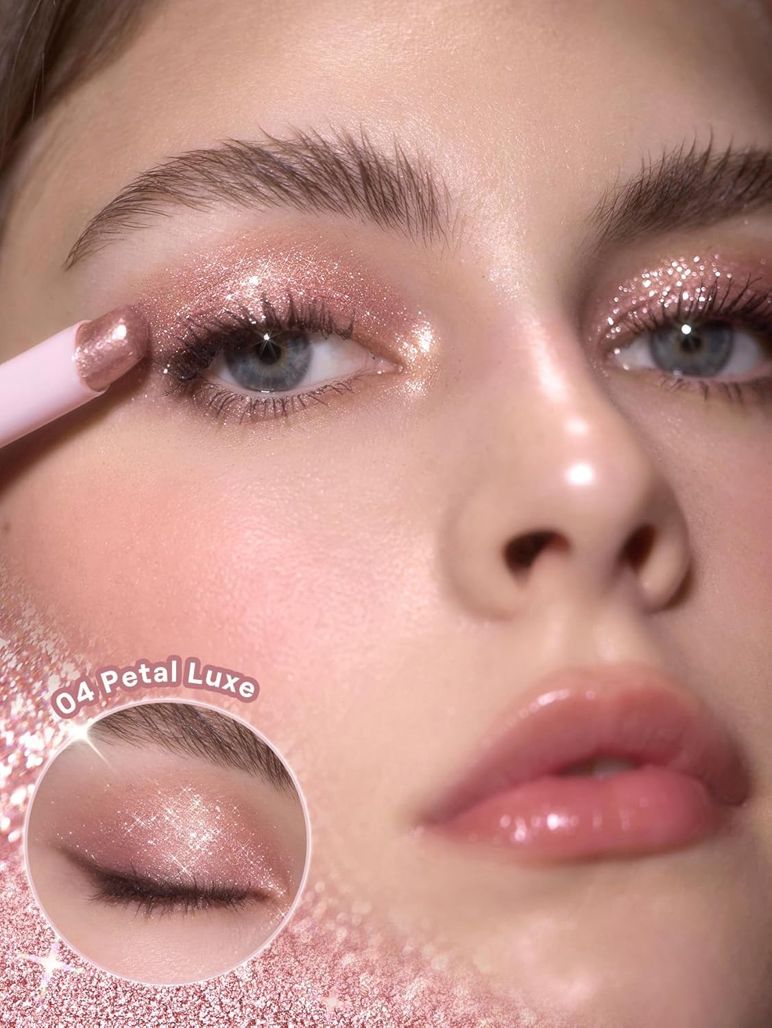 SHEGLAM Crystal Jelly Glaze Stick for Eyeshadow-04 Petal Luxe