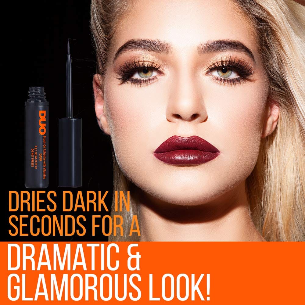 Duo - Brush-On Strip Lash Adhesive, Dark Tone Orange
