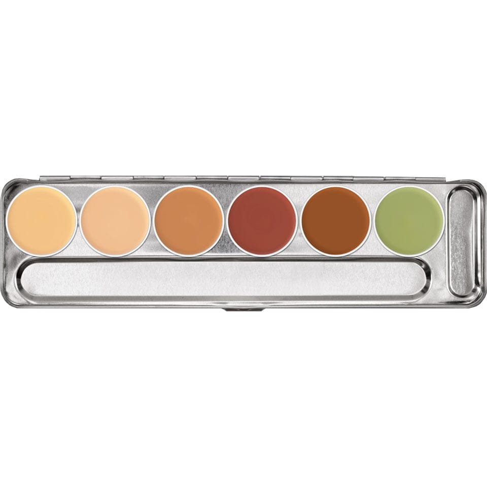KRYOLAN DERMACOLOR CAMOUFLAGE CREME PALETTE (Punjab 1) 6 shades