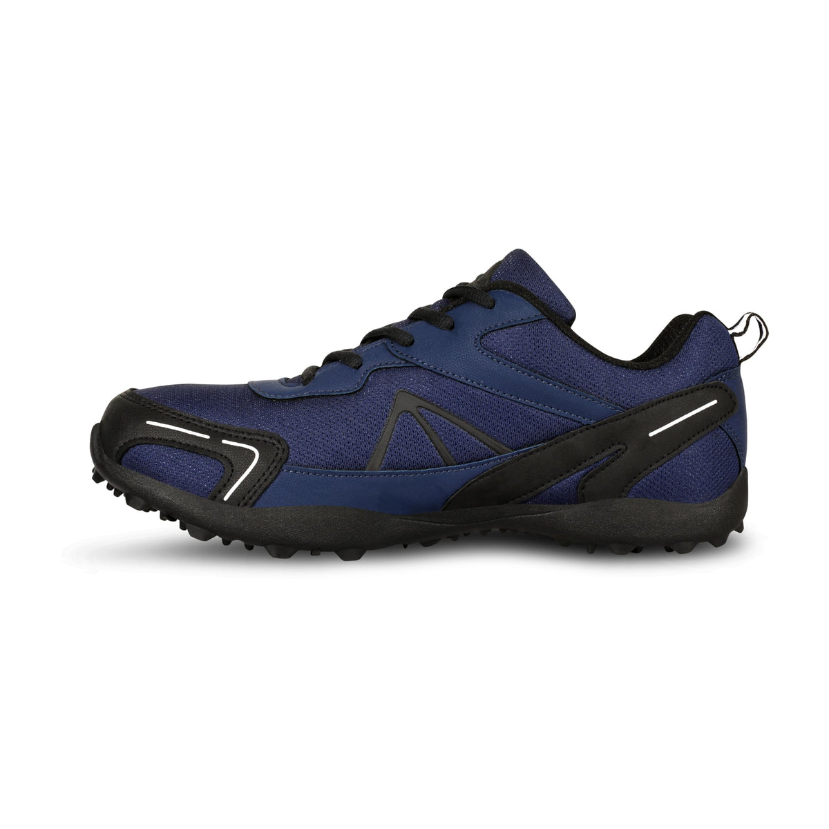Nivia Mens Marathon Running Shoes, Rubber Sole with Breathable Mesh Upper with PVC Synthetic Leather, Die-Cut N.R E.VA Insole, Ideal for Trail Running Blue Navy