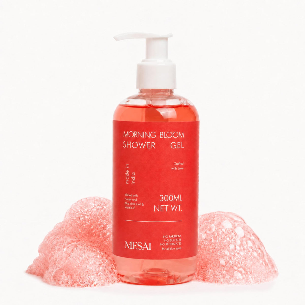 Morning Bloom Shower Gel for Men & Women 300ml | Refreshing Floral Fragrance Body Wash | Hydrating Formula with Aloe Vera & Vitamin E | Sulphate & Paraben Free
