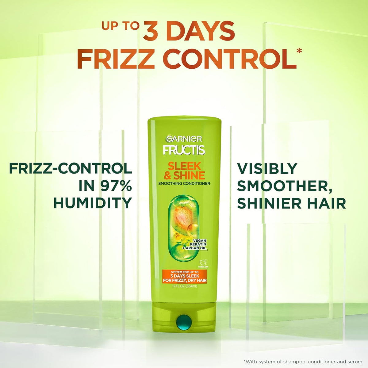 Garnier Hair Care Fructis Sleek & Shine Conditioner, 21 Fluid Ounce