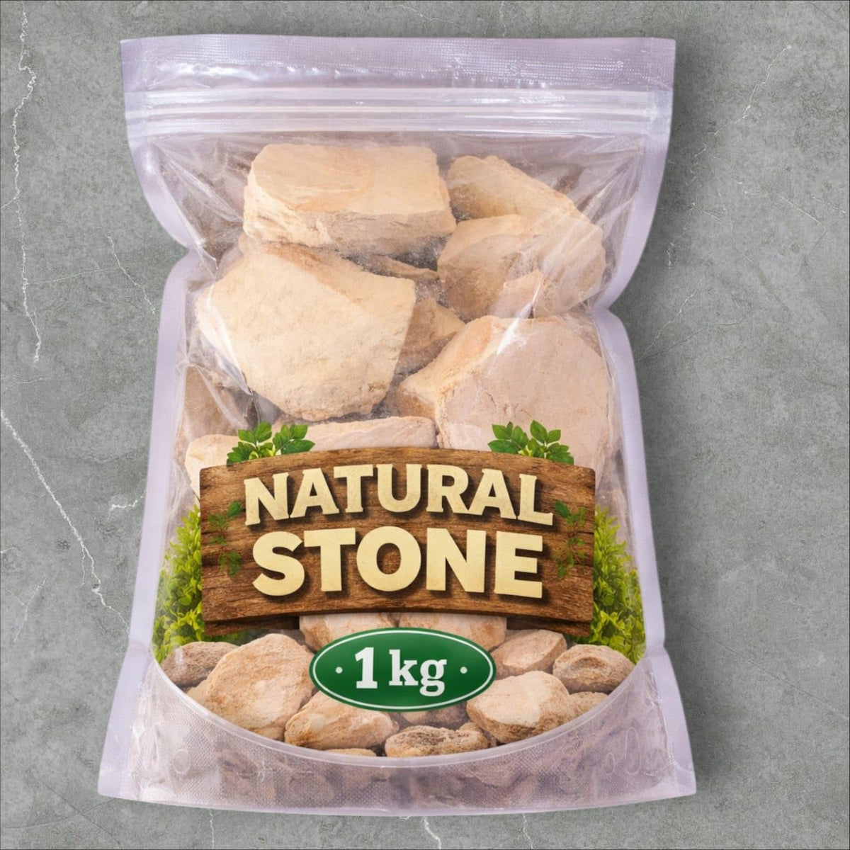 Natural Stone Multani Mitti Raw Fuller's Earth Pieces, 1 kg