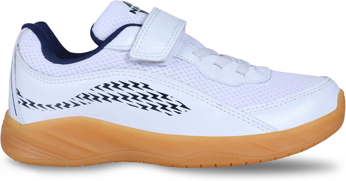 Nivia Flash Badminton Shoes for Kids 13 Kids UK White Blue