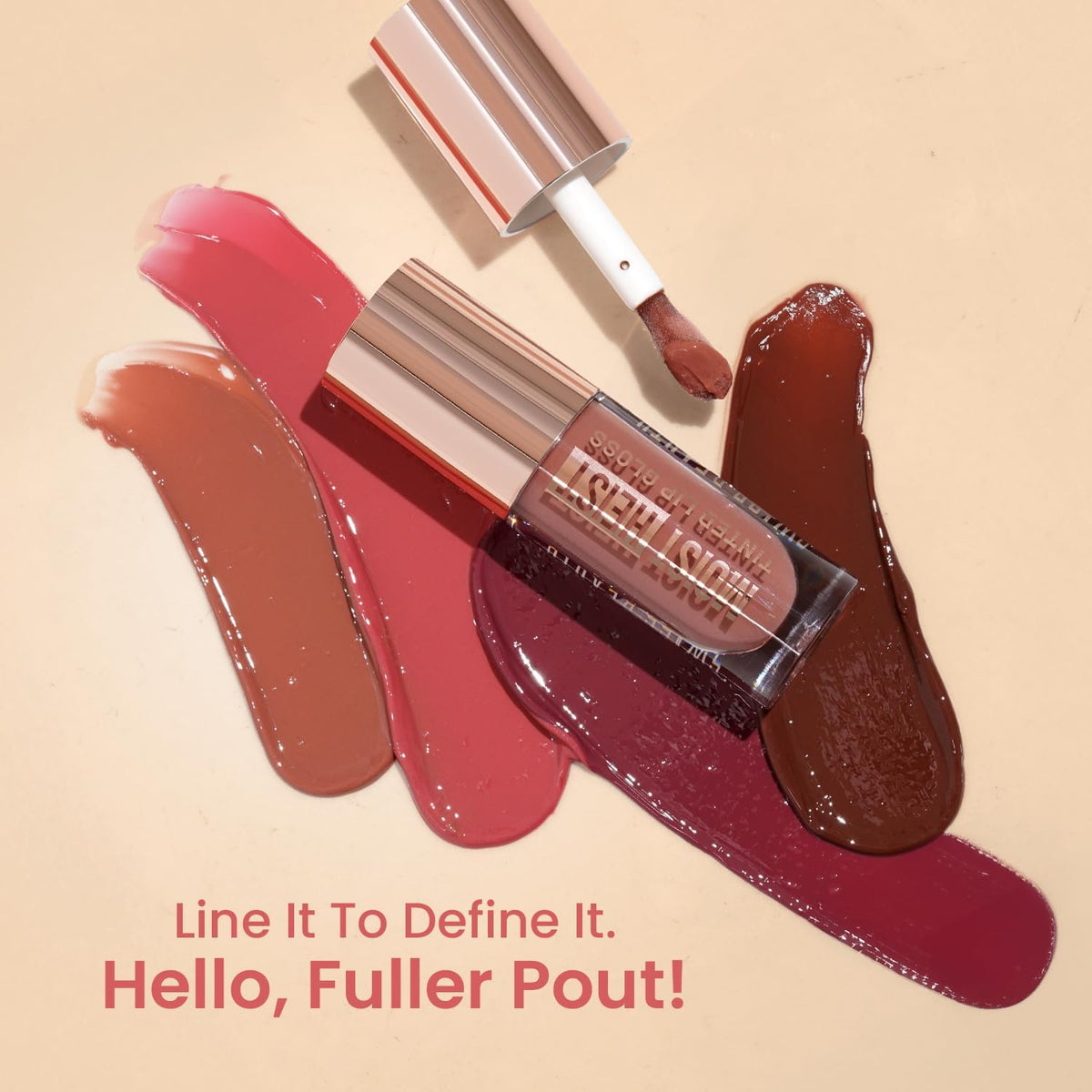 SWISS BAEUTY Moist Heist Tinted Lip Gloss with Vitamin E, Non-Sticky, Long-Lasting, 4.8g (03 Berry Mission)