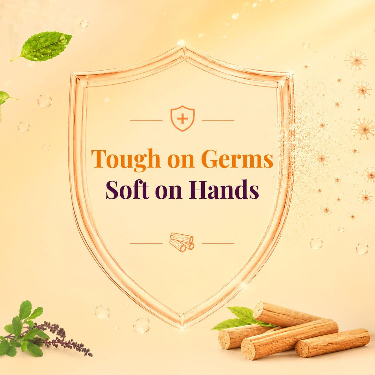 Santoor Classic Gentle Hand Wash with Natural goodness of Sandalwood & Tulsi, 1200ml