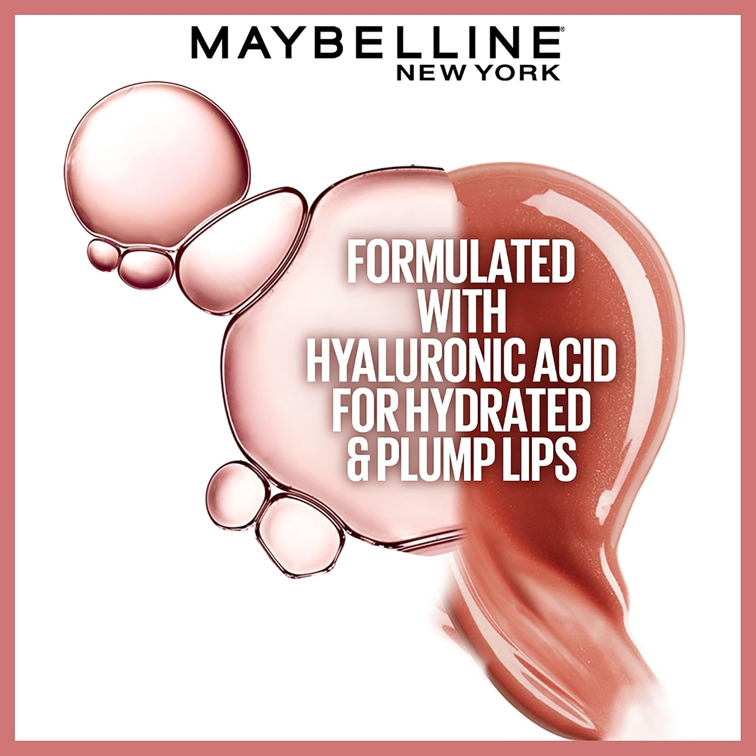Maybelline New York Smooth And Non-sticky Lifter Gloss - Petal | Tinted Lip Gloss With Hyaluronic Acid for Hydrated & Plump Lips | Non-Sticky application | Long-lasting Fuller & Lifted Look | 5.4ml
