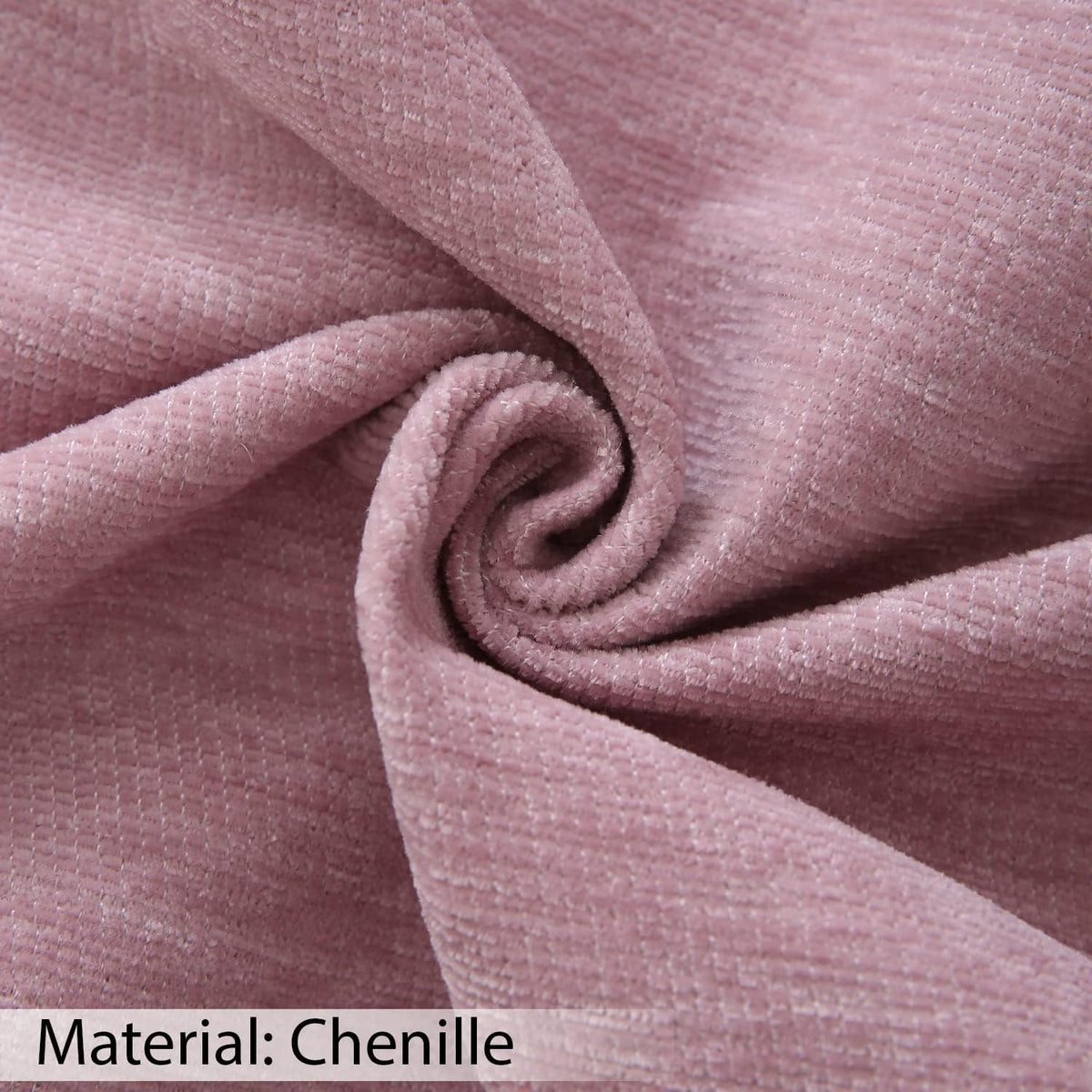 HOMETHREADS Chenille Fabric Sofa Cover, Luxury Soft Slipcover for Couch, Armchair & Loveseat, Thick Textured,Washable & Durable Sofa Cover (Peach, 3 Seater Smal