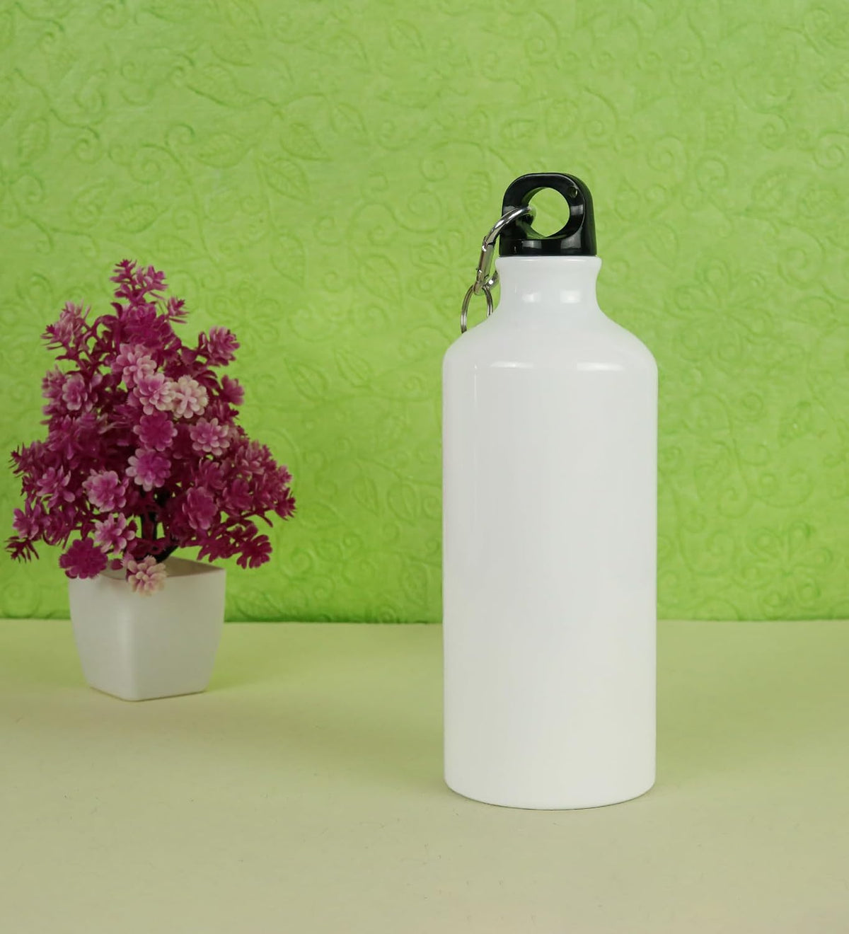 Valentine's Doesn’t Matters: Aluminium Sipper Bottle With Holding Hook, Gift For Singles