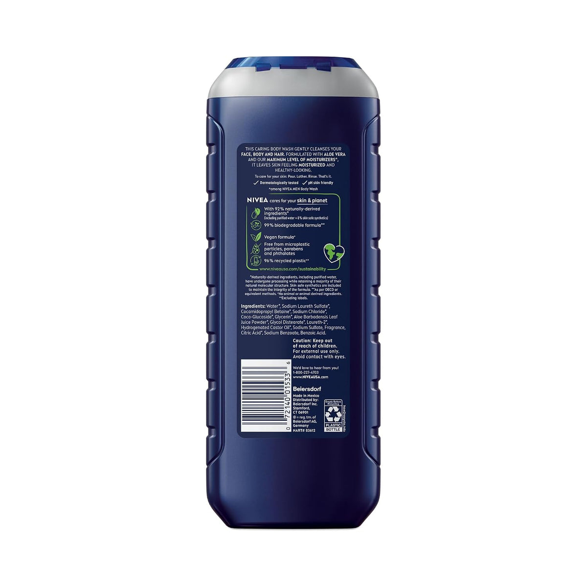 Nivea Men Maximum Hydration 3-in-1 Body Wash (2 Bottles)