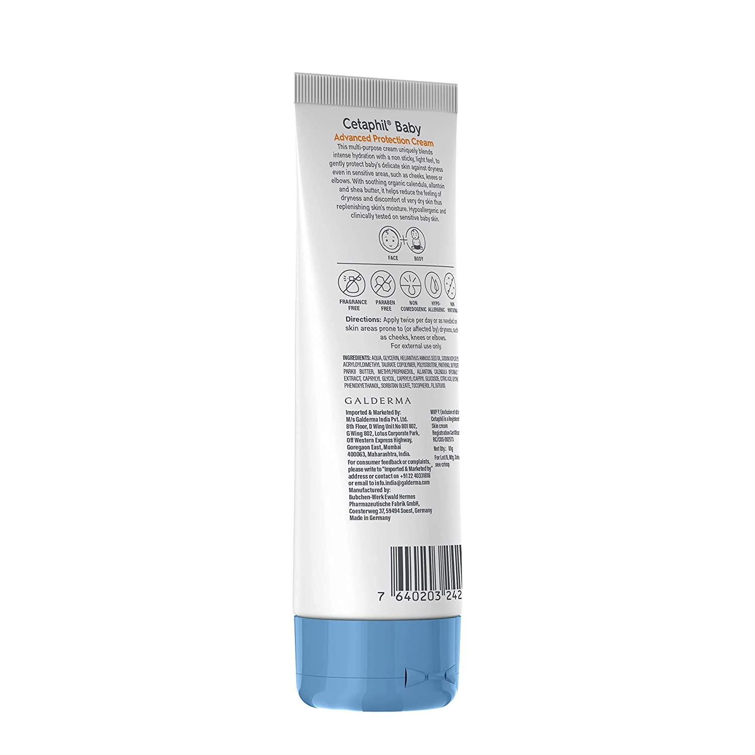 Cetaphil - Baby Advanced Protection Cream With Organic Calendula (85g)