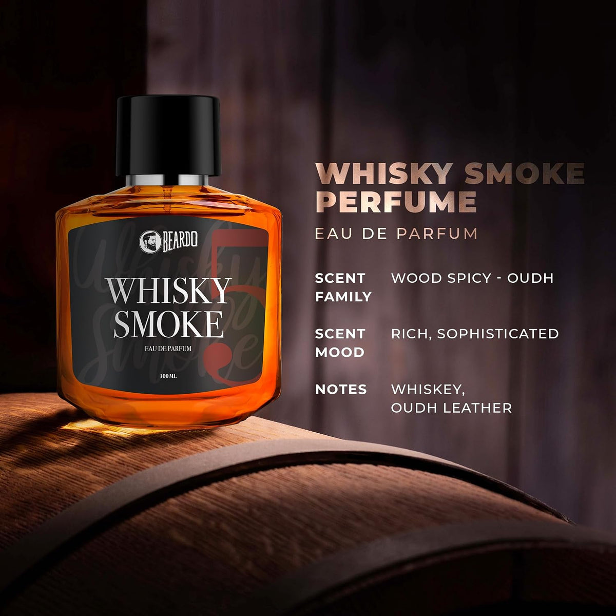 BEARDO Godfather & Whisky Smoke Perfume For Man,100ml X 2|Eau De Parfum|Premium Perfume | Strong Long Lasting Fragrance | Perfume for Men |Gift For Men| Boyfrie