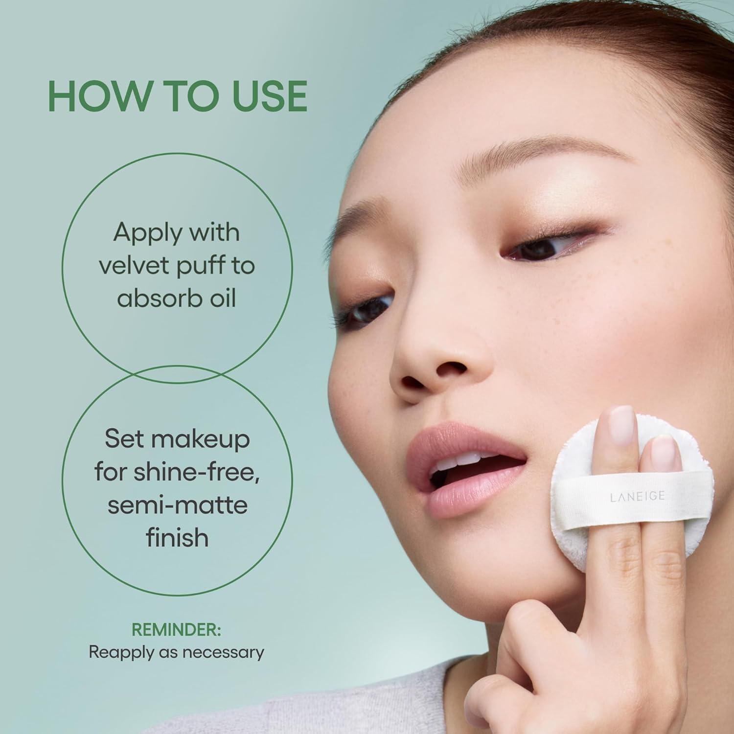 Laneige Neo Eessential Blurring Finishing Powder | Korean Oil-Control Compact with Pore Blurring, Smooth Finish & Travel Friendly-7G