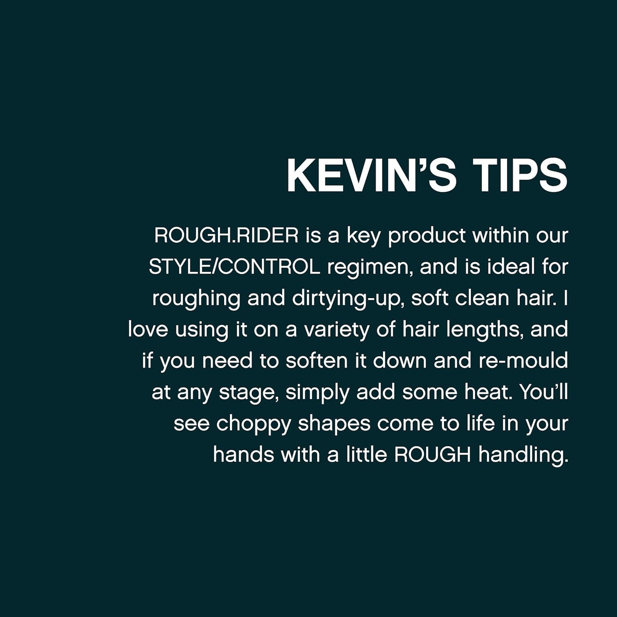 KEVIN.MURPHY ROUGH.RIDER Mouldable Styling Clay, All Hair Types, 2-Pack 3.5 Ounce (Pack of 2)