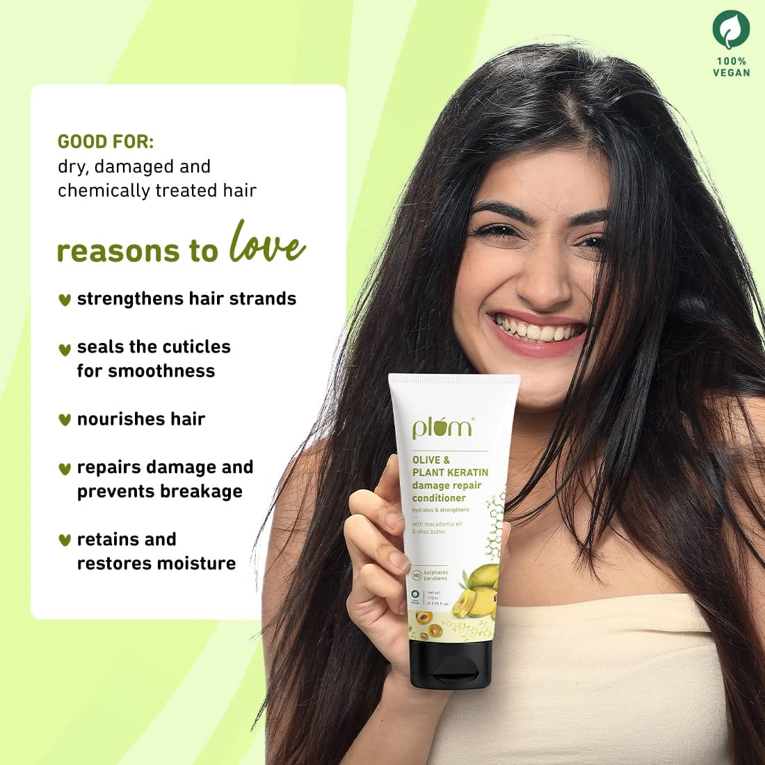 Plum - Olive & Plant Keratin Damage Repair Conditioner (175mL)