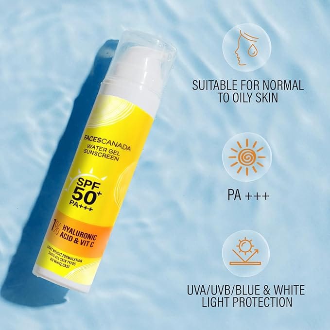 Faces - Water Gel Sunscreen SPF 50 PA+++ (50g)