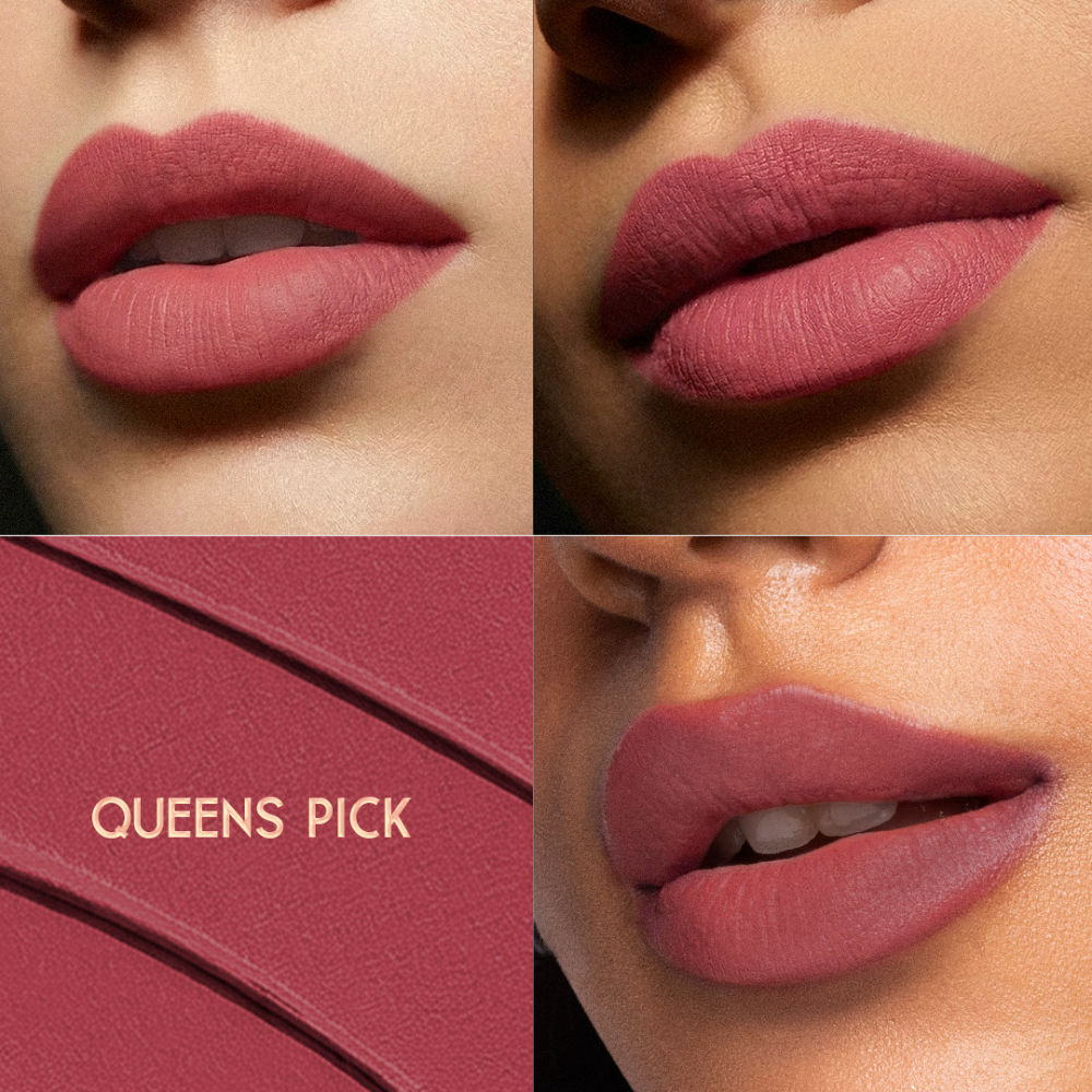 Nykaa Cosmetics X Bridgerton Creamy Matte Longwear Lipstick - Queen's Pick (4.2g)