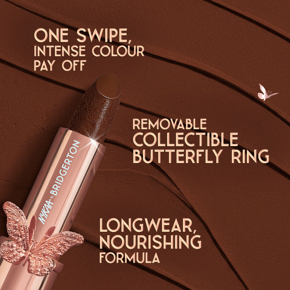 Nykaa Cosmetics X Bridgerton Creamy Matte Longwear Lipstick - Forbidden Love
