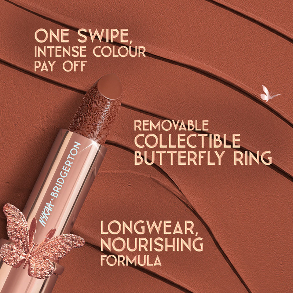 Nykaa Cosmetics X Bridgerton Creamy Matte Longwear Lipstick - Royal Affair