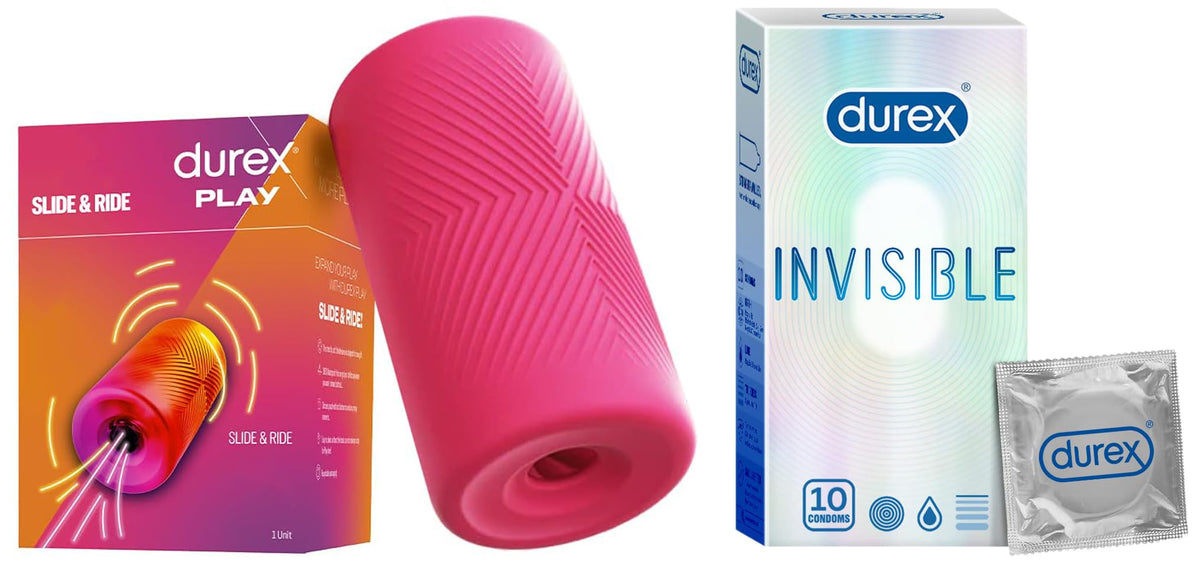 Durex Slide & Ride with Durex Invisible Condoms - 10 Count