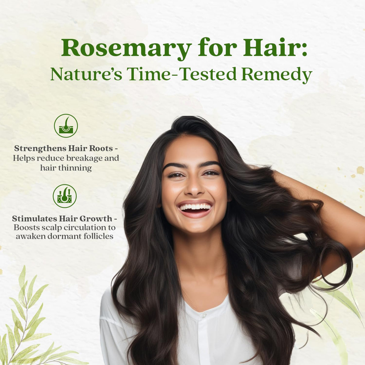 Bixa Botanical Rosemary Leaves 120g | Hair Growth Support & Reduce Dandruff Rosemary 120 g (Pack of 1)