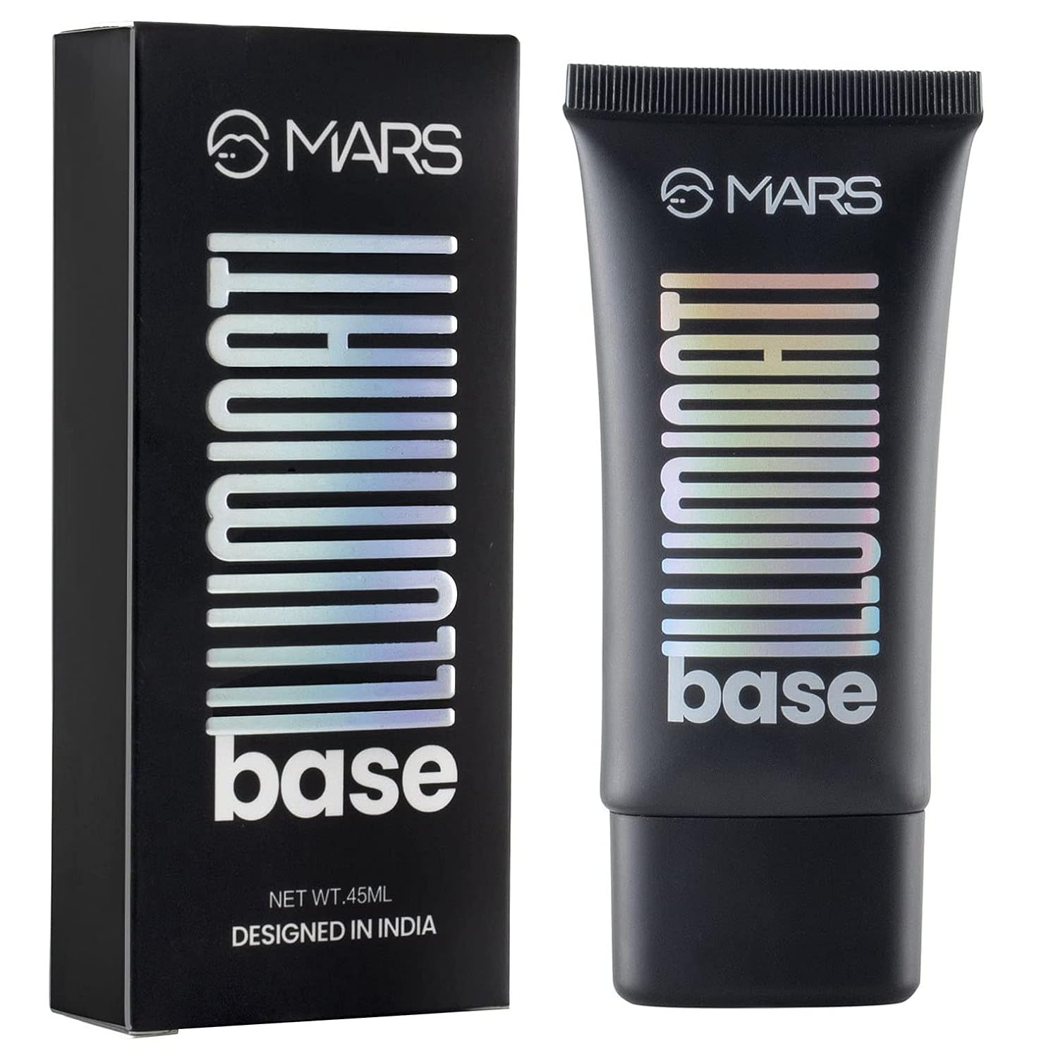 MARS Illuminati Base Strobe Cream Dewy Primer with Highlighter | Glowy Dewy Primer for Face Makeup | Natural Finish (45ml) (PINK)