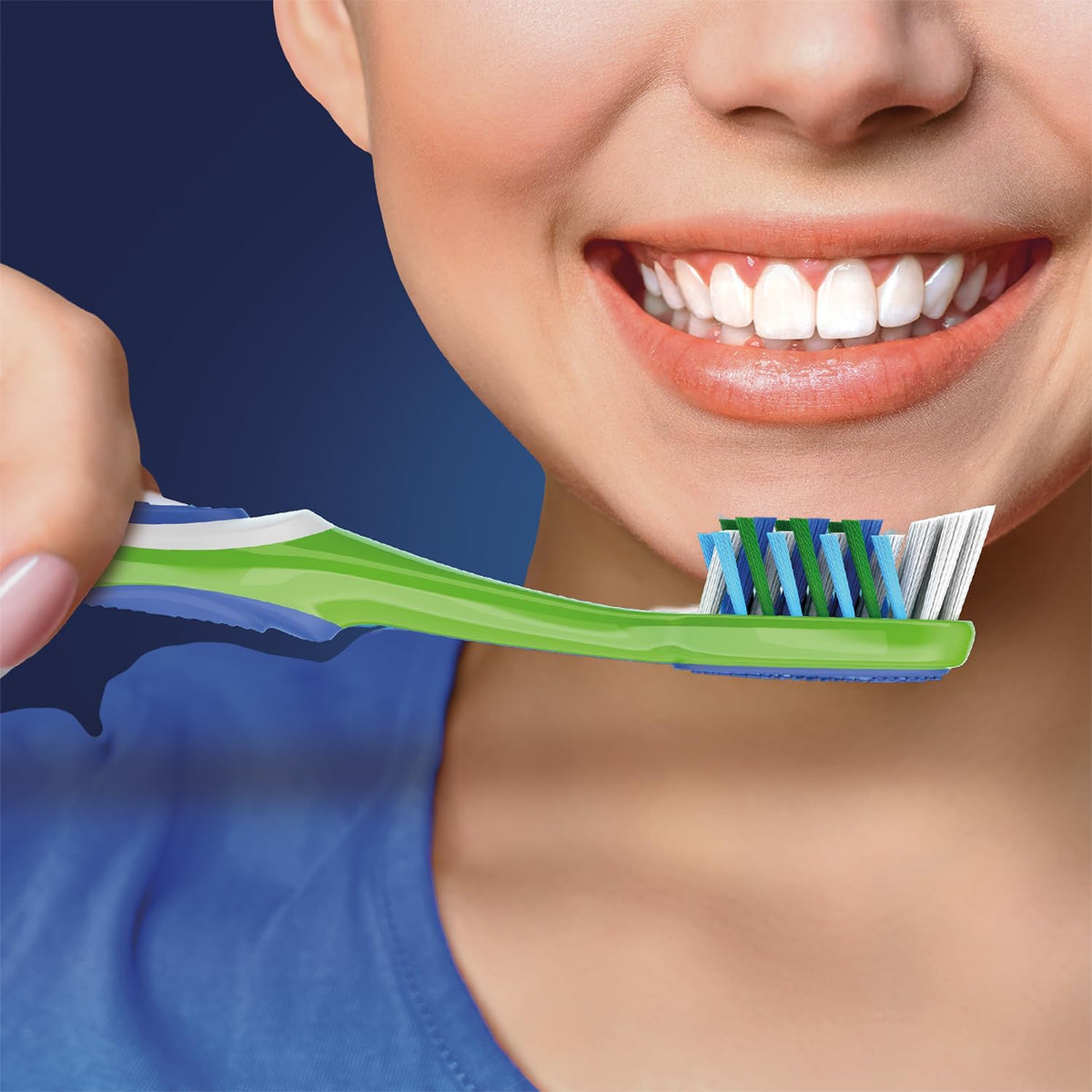 Oral-B Crisscross Deep Clean Soft Bristle Manual Toothbrush For Adults, Multicolour Toothbrush Set, Oral B Dentist Recommended Brand (Pack of 4)