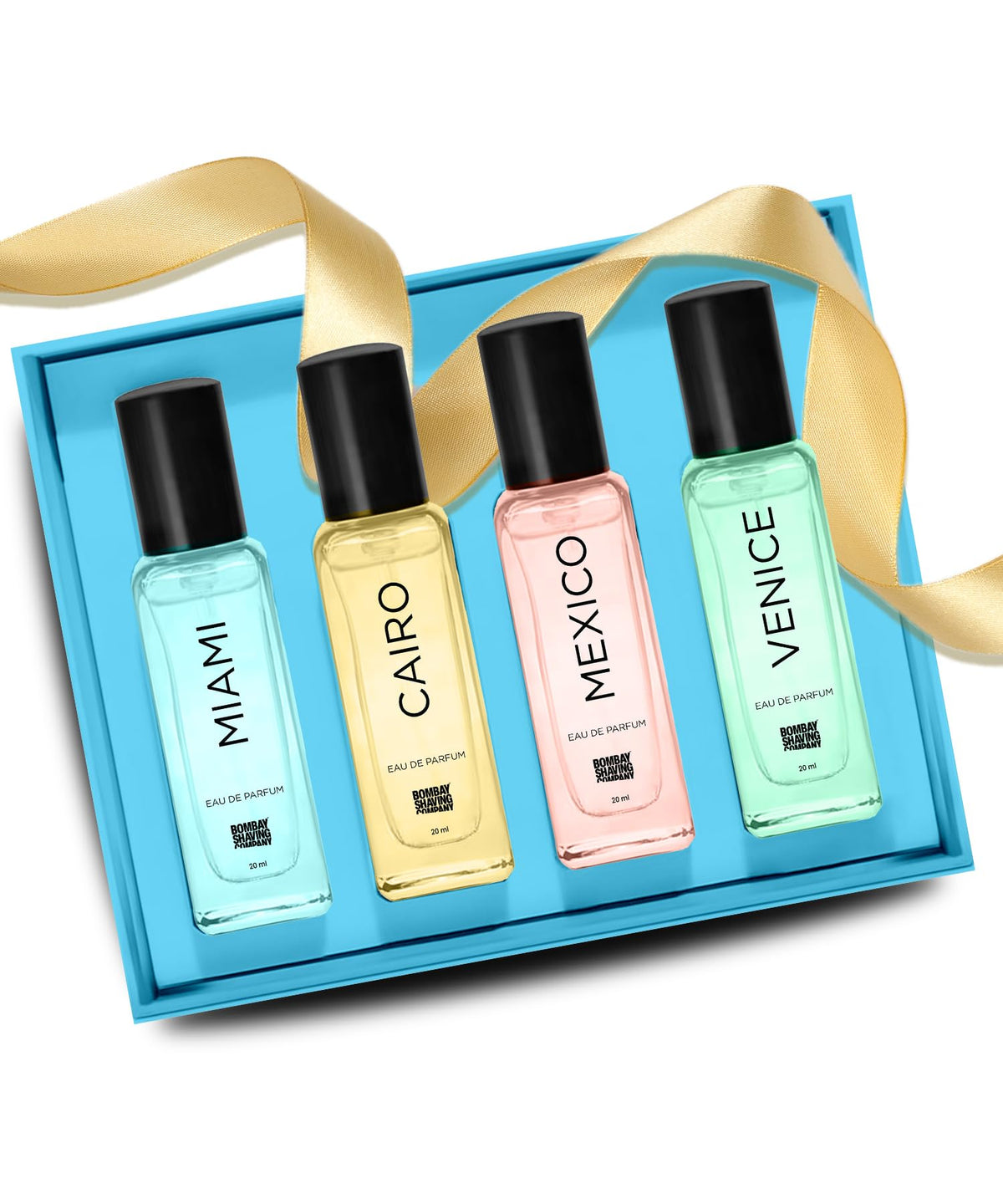 Bombay Shaving Company Luxury Perfume Gift Set | 4x20ml Eau de Parfum | Woody, Citrus, Floral, Spicy Fragrances | Perfume for Men Long Lasting Smell | Gift for