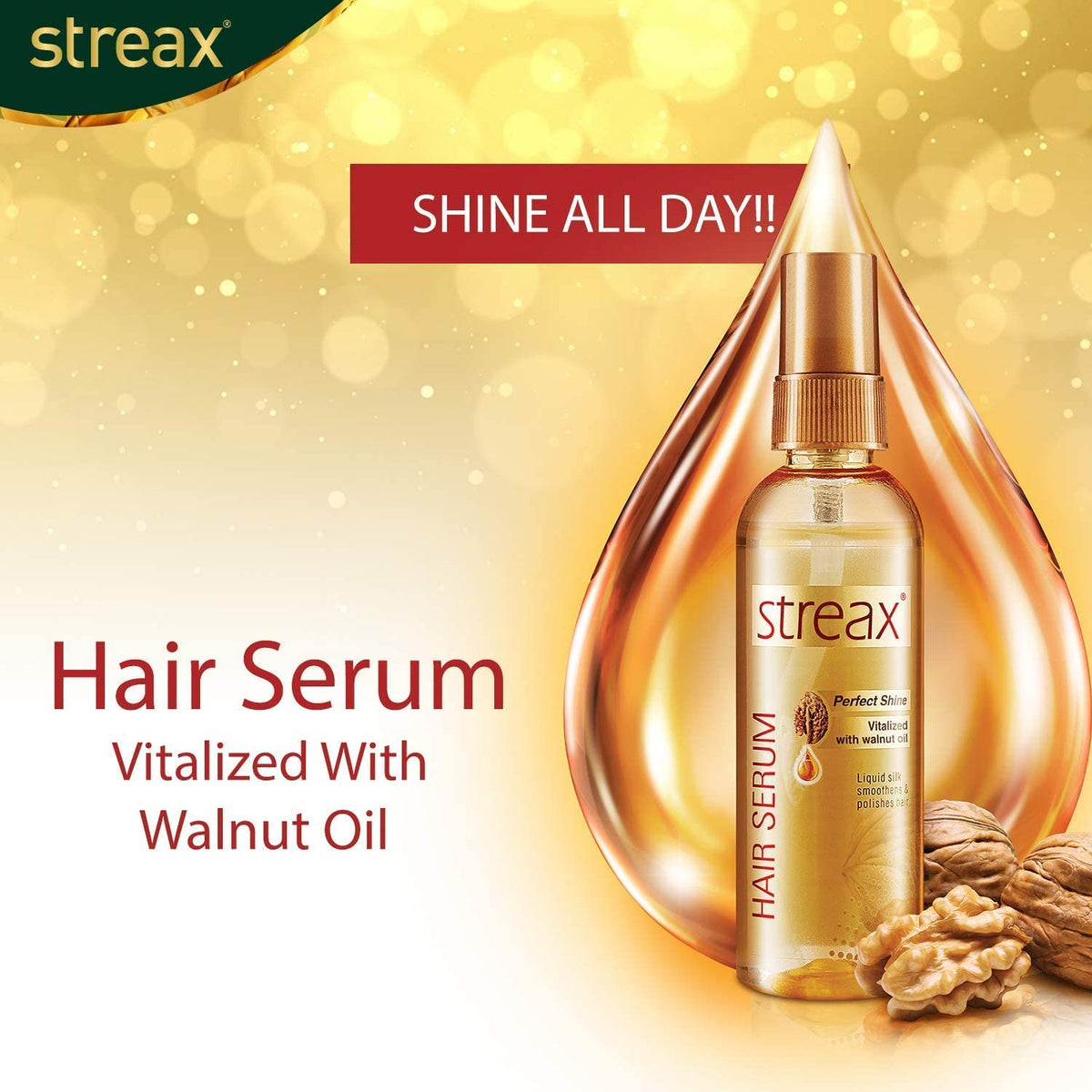Streax Walnut Serum, 100 ml (Pack of 2) 100 ml (Pack of 2) Pack of 1