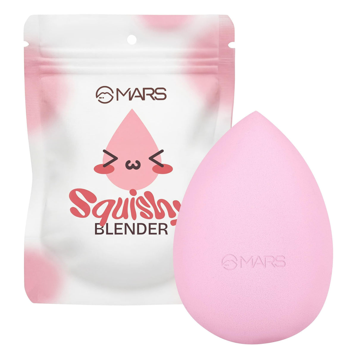 MARS Squishy Makeup Blender | Seamless Natural Finish | Minimal Product Absorption | Soft Latex-Free | Uses for Foundation, Concealer, Contour & Powder SQUISHY
