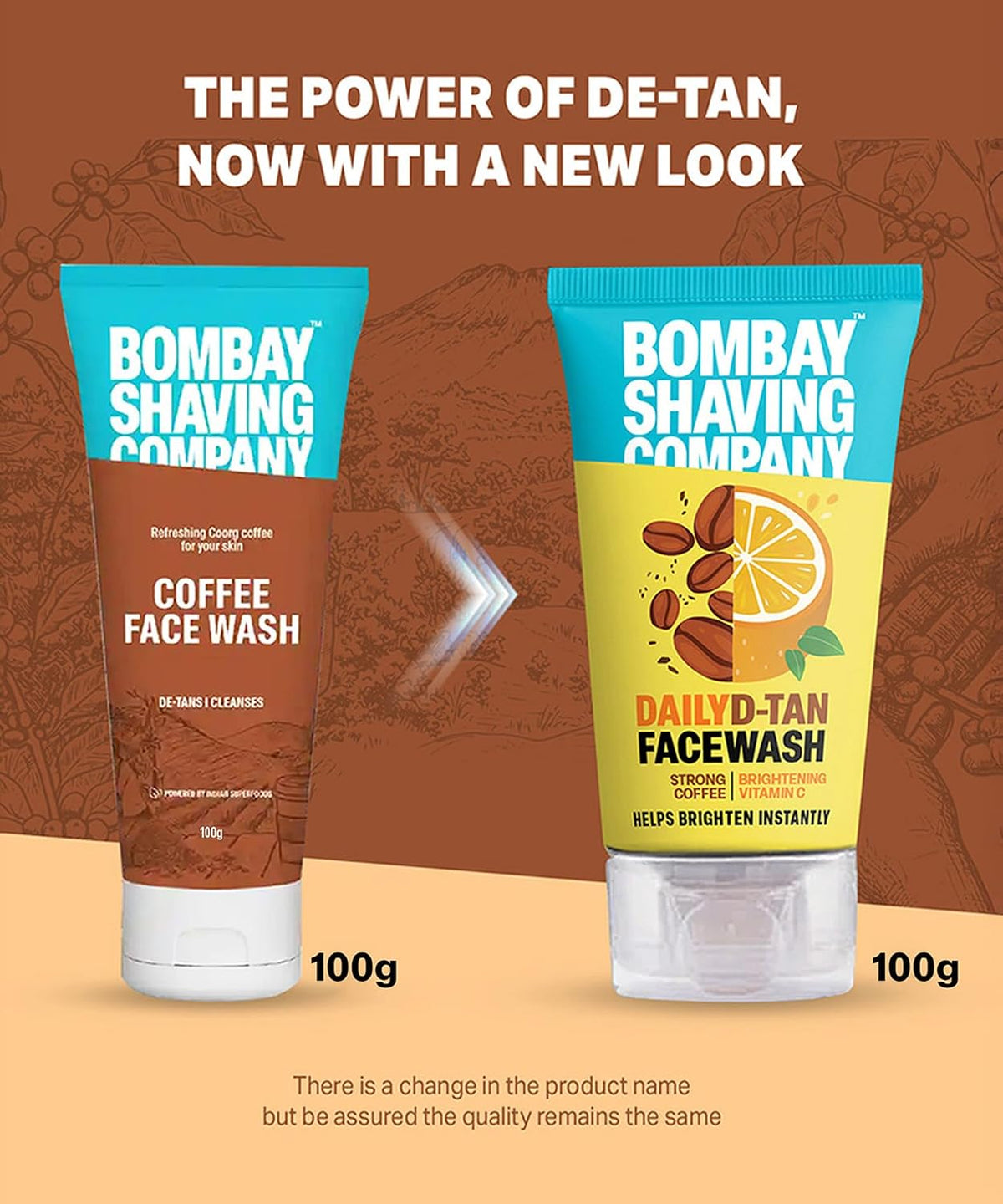 Bombay Shaving Co Daily Detan Face Wash for Men 100 g- Deep-Cleanses, De-Tans & Blackhead Removal | Made in India Coffee 100 g (Pack of 1)