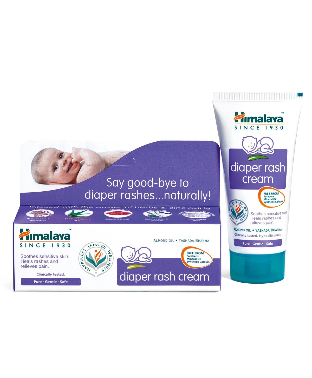 Himalaya Baby Rash Relief Cream with Pure Cow Ghee 50g| For Sensitive Skin Cow Ghee 50 g (Pack of 1)