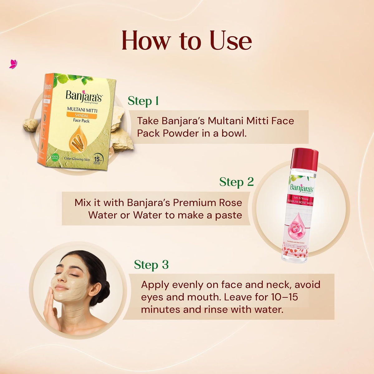 Orignal Multani Mitti Sandal Face Pack, 100g