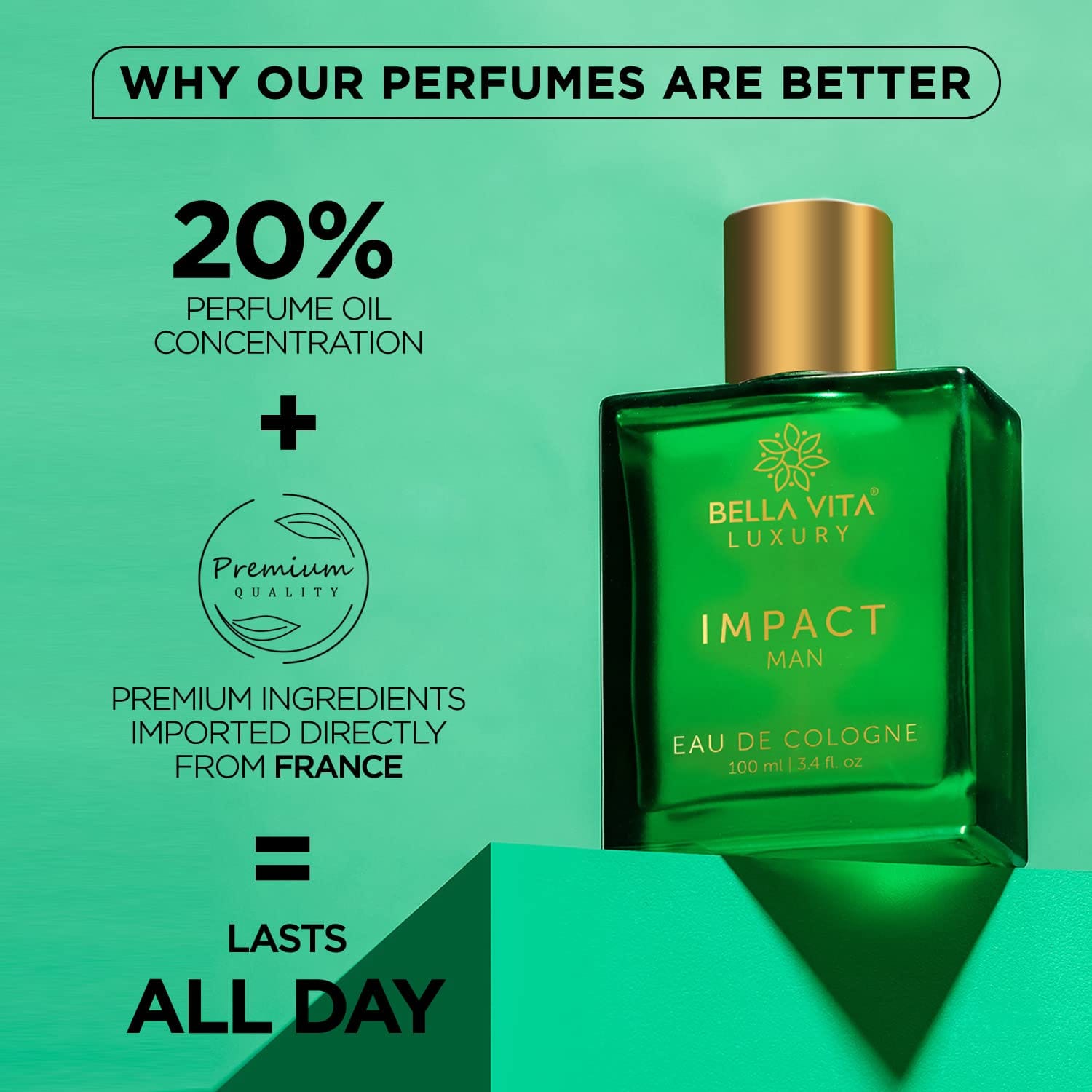 Bella Vita - Luxury Impact  Man Eau De Cologne Perfume (100mL)