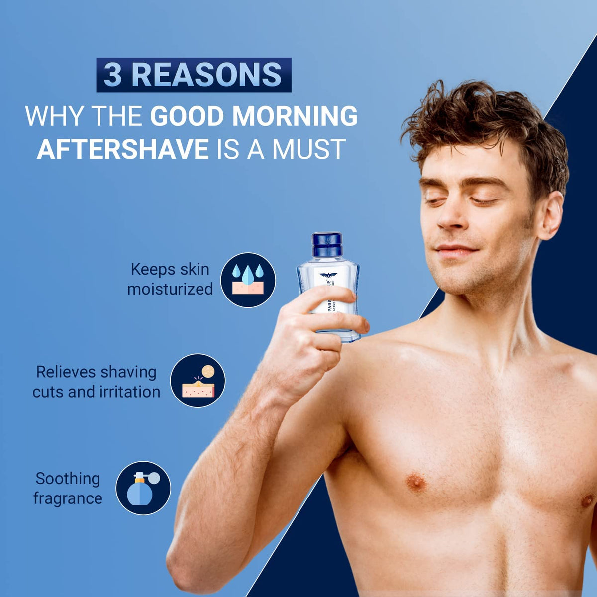Park Avenue Good Morning After Shave Lotion for Men, 100ml 100 ml (Pack of 1)