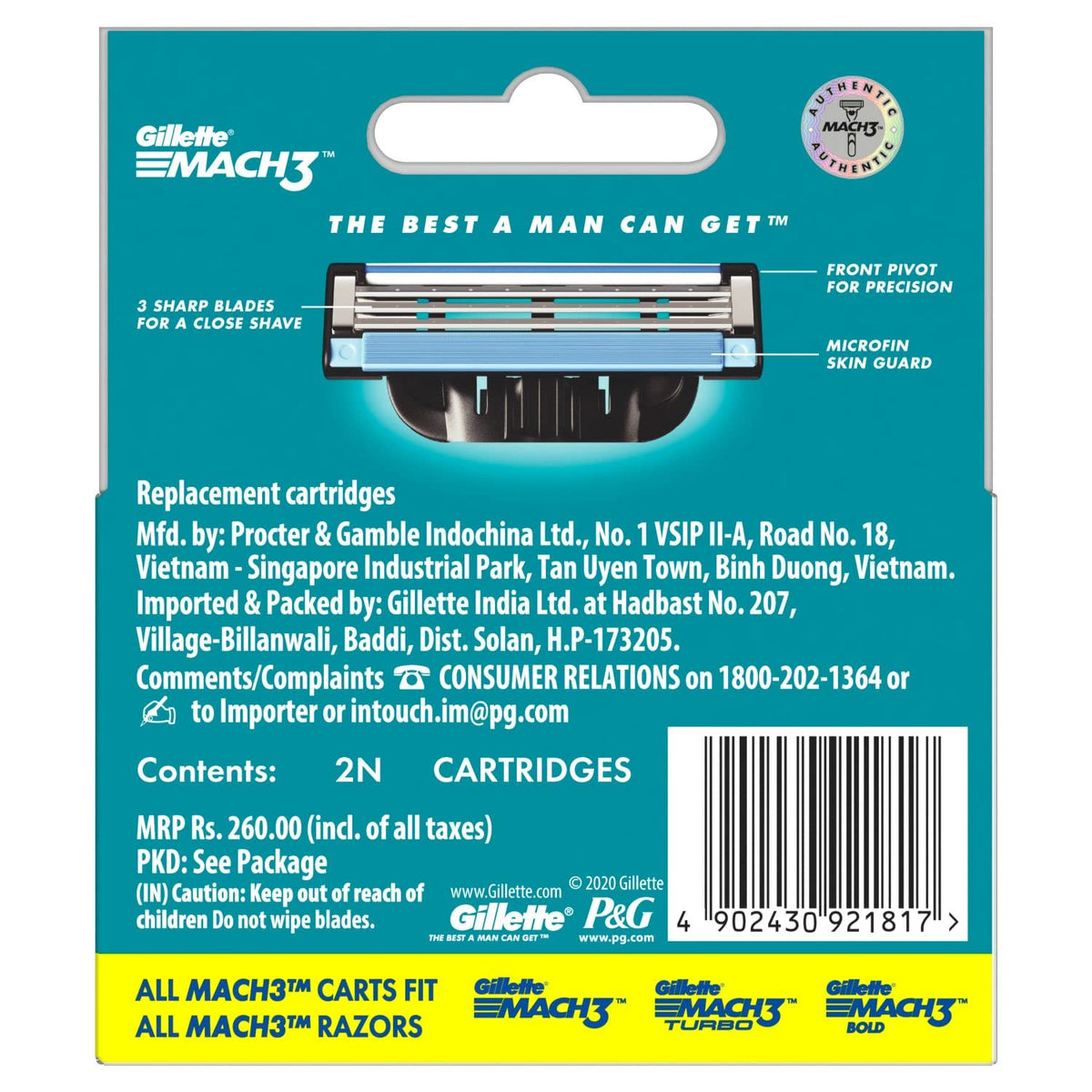 Gillette Mach3 Charcoal Shaving Razor for Men with New Enhanced Lubrastrip with a Touch of Charcoal for a Clean Close Shave & Gillette Mach 3 Manual Shaving Raz