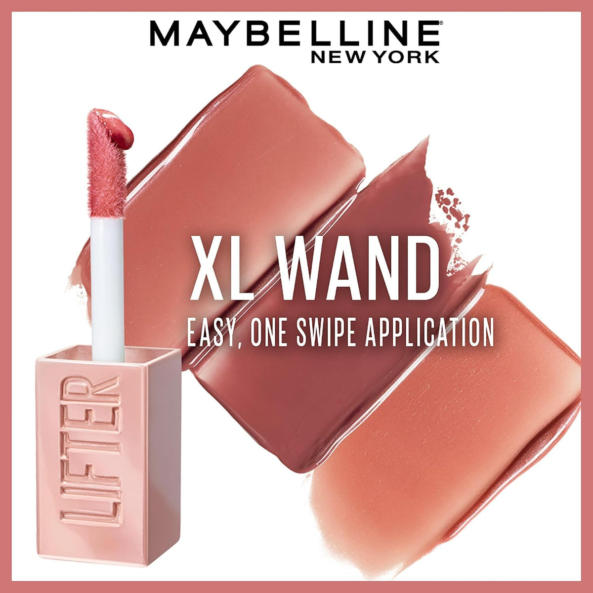 Maybelline New York Smooth And Non-sticky Lifter Gloss - Moon | Tinted Lip Gloss With Hyaluronic Acid for Hydrated & Plump Lips | Non-Sticky application | Long-