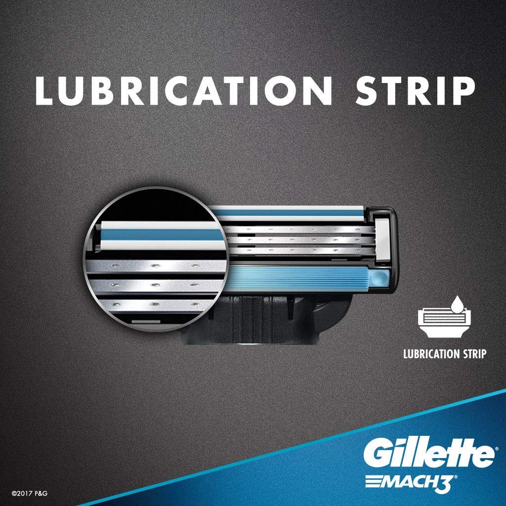 Gillette Mach 3 Razor Refill Cartridges , Men 8 Count