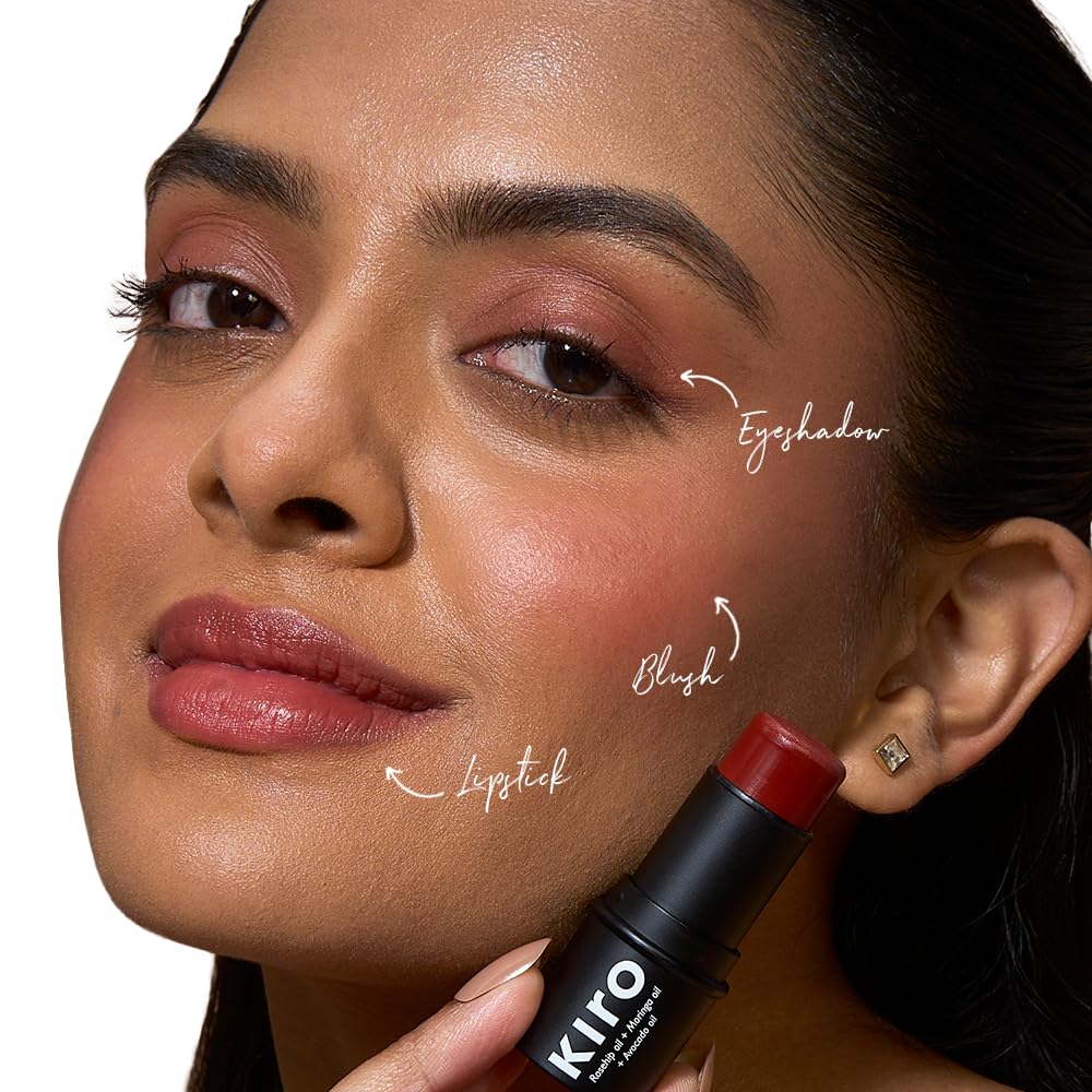 Kiro Wonder Wand Multi-Stick – Cherry Blossom, 7.5g | 3-in-1 Stick - Blush, Eyeshadow & Lip Tint | Creamy, Weightless & Long-Lasting | Infused with Rosehip, Avocado & Moringa Oil