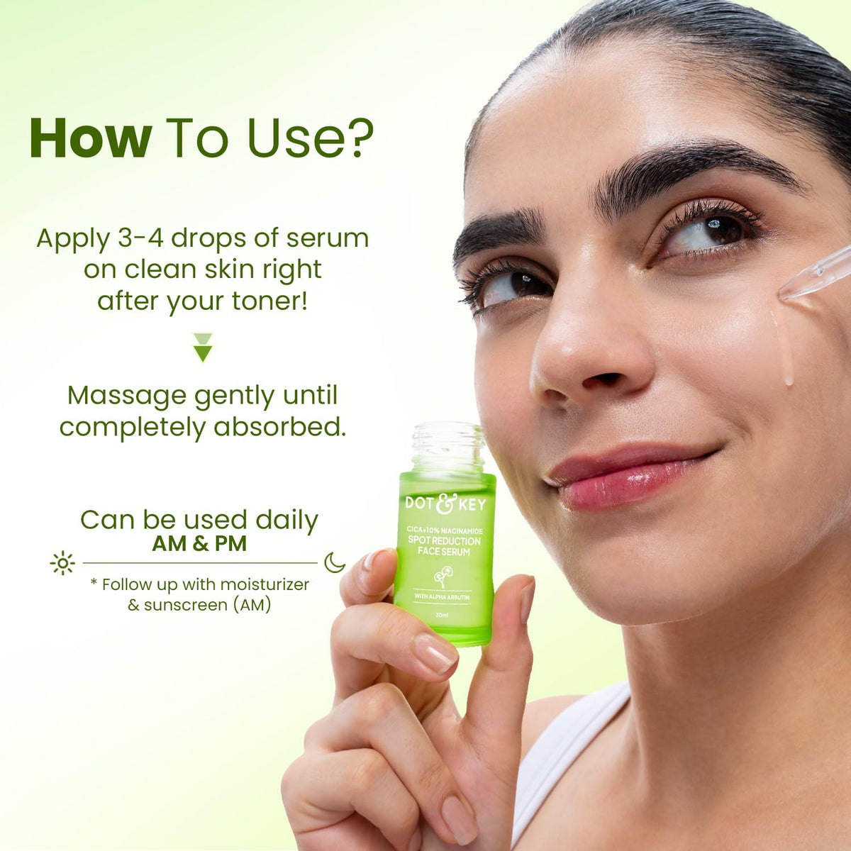 Dot & Key Cica & 10% Niacinamide Spot Reduction Face Serum, 30ml