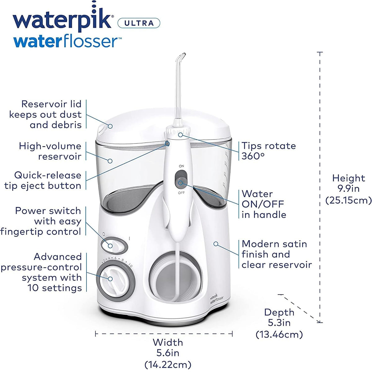 WaterPik Ultra Dental Water Jet (7 Tips)