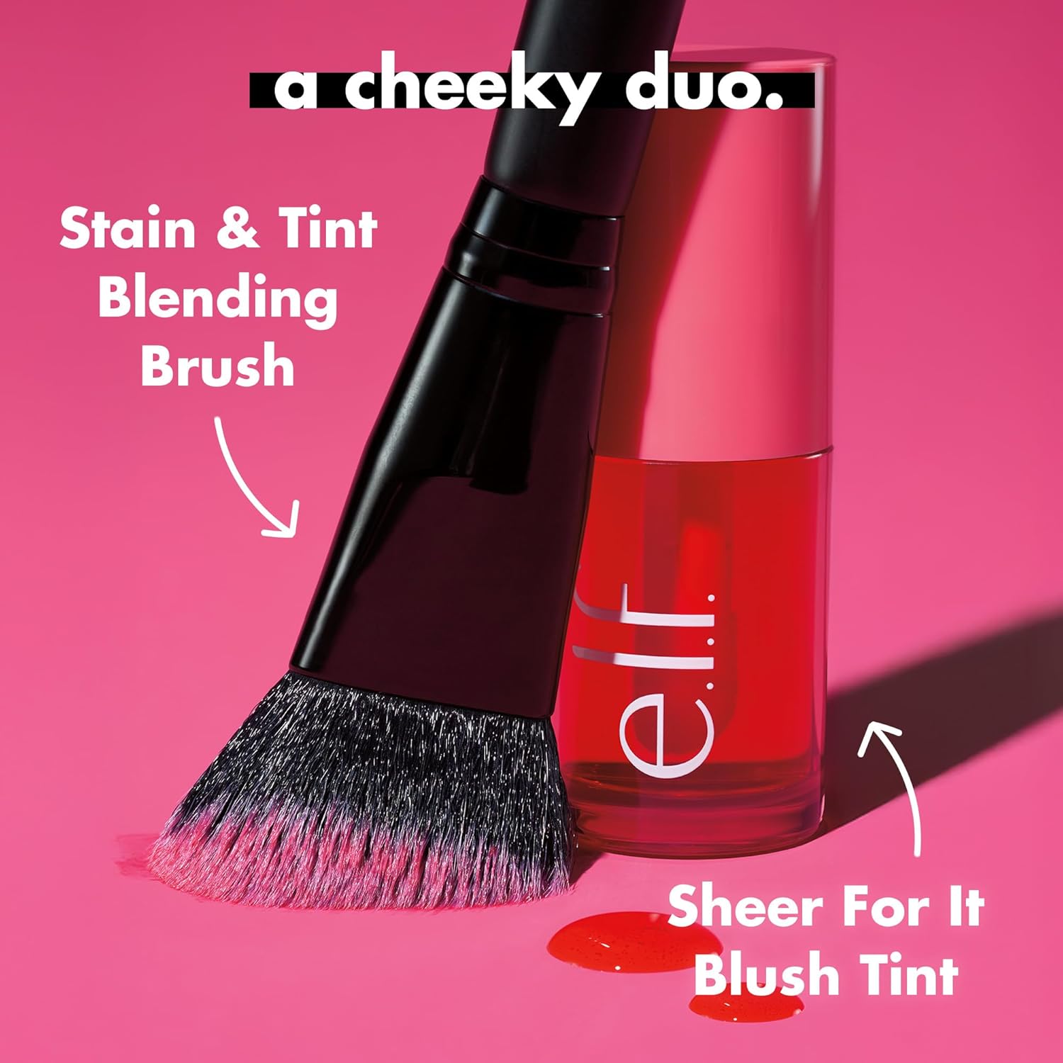 e.l.f. Sheer For It Blush Tint, Multi-Use, Long-Lasting Lip & Cheek Makeup, Creates A Natural Flush Finish, Vegan & Cruelty-Free, Cherry Cola