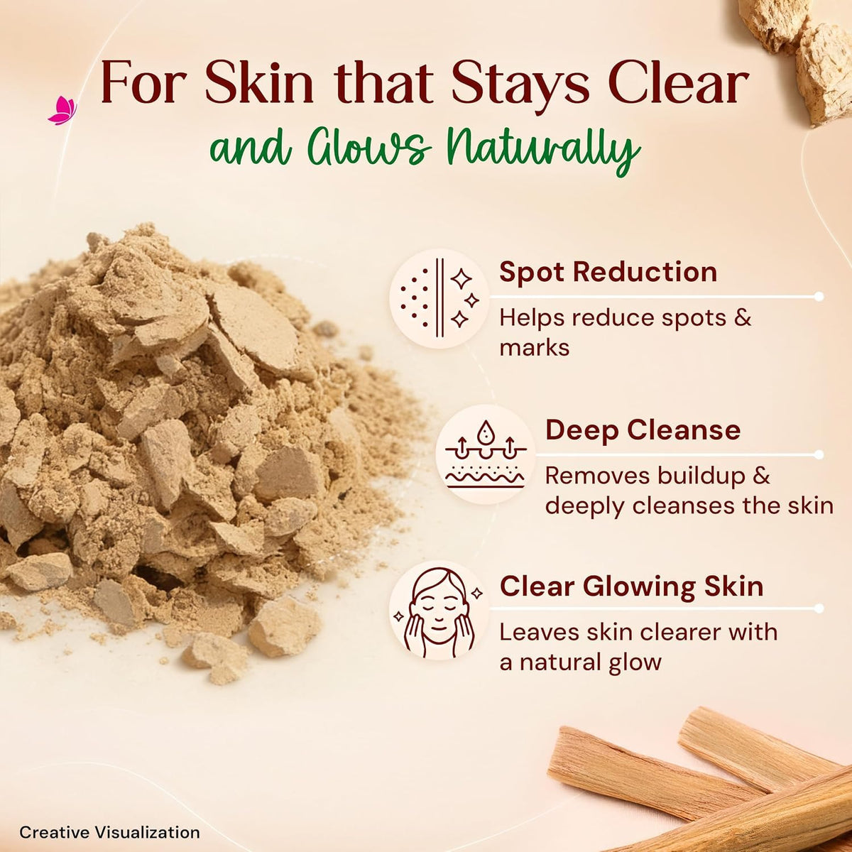 Orignal Multani Mitti Sandal Face Pack, 100g