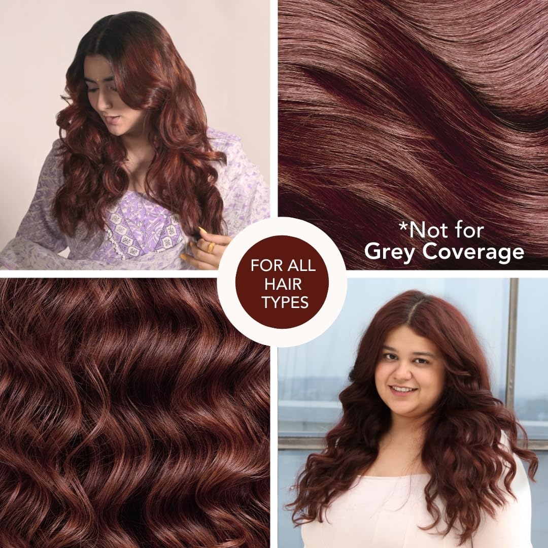 Paradyes Cherry Chocolate No Bleach Hair Tint | Glossy Hair Color | Visible on Virgin Black Hair | Natural-Looking, Glossy Finish | PPD-Free