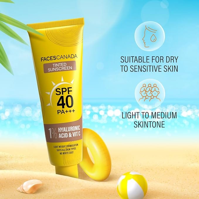 Faces - Tinted Sunscreen, SPF 40 PA+++ (30g)