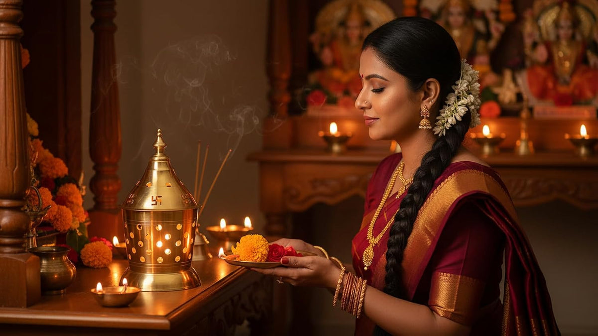 Brass Akhand Diya with Jyoti Diya Cover Divi Oil Lamp for Temple Spiritual Oil Wick Lamp Large