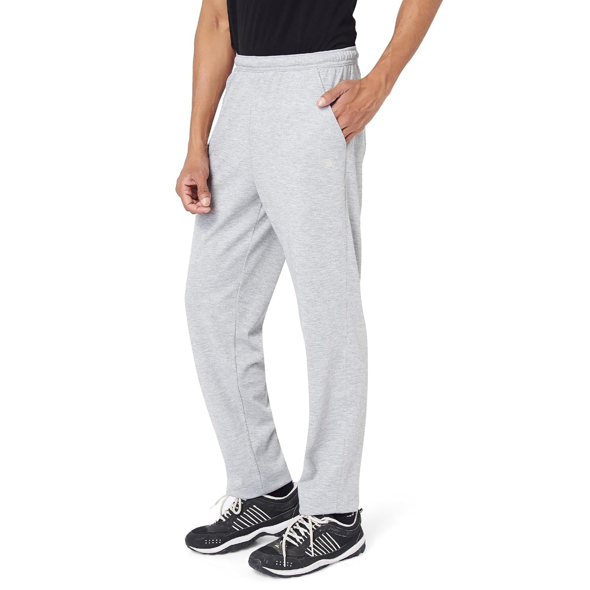 athlete Men's Track Pants for Men | Cotton Poly | Regular Fit | Gym Lounge Sports Casual Pant M Grey Mel