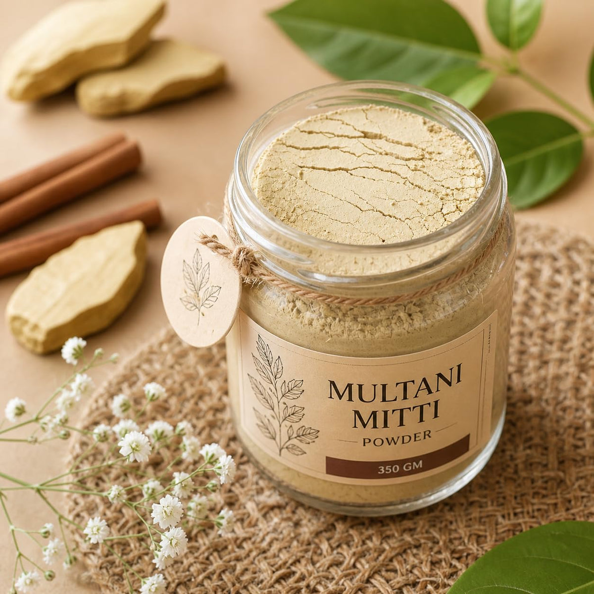 Multani Mitti Powder each 250 gm, Natural Skin Care, Face Pack, Oil Control, Glow, 100% Natural and Pure Fuller's Earth Clay